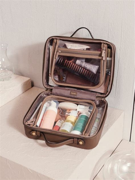 CALPAK large clear cosmetics case